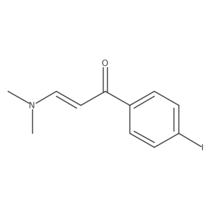 (E)-1-(4-Iodophenyl)-3-(dimethylamino)-2-propene-1-one结构式