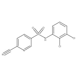 6-Cyano-N-(2,3-dichlorophenyl)pyridine-3-sulfonamide Structure