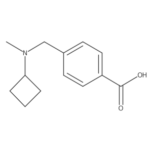 4-{[Cyclobutyl(methyl)amino]methyl}benzoic acid结构式
