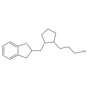 2-Pyrrolidinepropanol, 1-[(2,3-dihydrobenzo[b]thien-2-yl)methyl]-结构式