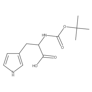 2-((tert-Butoxycarbonyl)amino)-3-(1H-pyrrol-3-yl)propanoic acid Structure