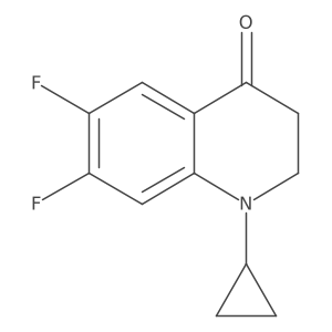 1-Cyclopropyl-6,7-difluoro-2,3-dihydroquinolin-4(1H)-one Structure