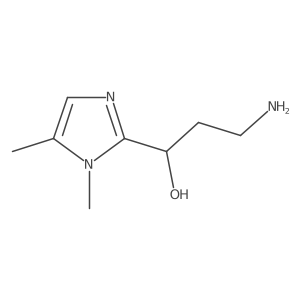 3-Amino-1-(1,5-dimethyl-1H-imidazol-2-yl)propan-1-ol Structure