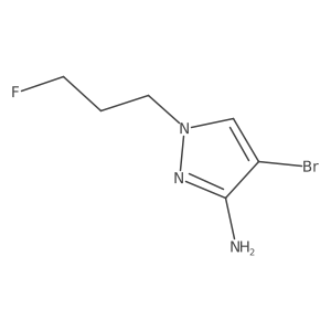 4-bromo-1-(3-fluoropropyl)-1H-pyrazol-3-amine结构式