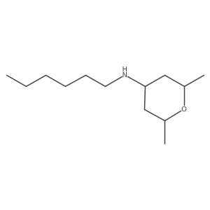 N-Hexyl-2,6-dimethyloxan-4-amine Structure