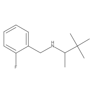 (3,3-Dimethylbutan-2-yl)[(2-fluorophenyl)methyl]amine Structure