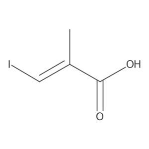 (Z)-3-Iodo-2-methylacrylic acid Structure