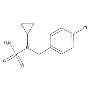 Sulfamide, N-[(4-chlorophenyl)methyl]-N-cyclopropyl- Structure