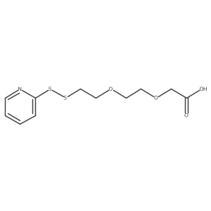 2-(2-(2-(Pyridin-2-yldisulfanyl)ethoxy)ethoxy)acetic acid Structure