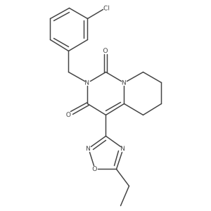 2-(3-chlorobenzyl)-4-(5-ethyl-1,2,4-oxadiazol-3-yl)-5,6,7,8-tetrahydro-1H-pyrido[1,2-c]pyrimidine-1,3(2H)-dione Structure