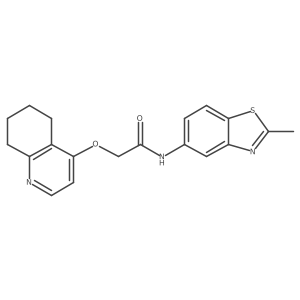 N-(2-methylbenzo[d]thiazol-5-yl)-2-((5,6,7,8-tetrahydroquinolin-4-yl)oxy)acetamide结构式