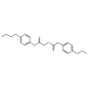 [(4-Butylphenyl)carbamoyl]methyl 2-(4-ethoxyphenyl)acetate结构式
