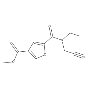 Methyl 5-[(cyanomethyl)(ethyl)carbamoyl]furan-3-carboxylate结构式