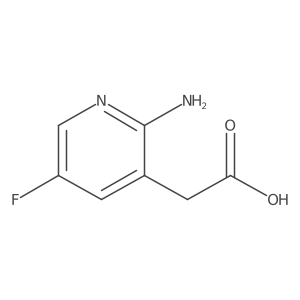 2-(2-Amino-5-fluoropyridin-3-yl)acetic acid Structure