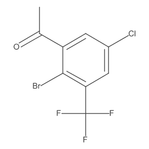 2'-Bromo-5'-chloro-3'-(trifluoromethyl)acetophenone结构式