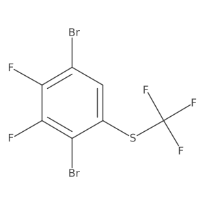 1,4-Dibromo-2,3-difluoro-5-(trifluoromethylthio)benzene结构式
