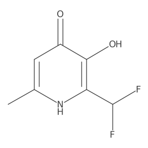 2-(Difluoromethyl)-3,4-dihydroxy-6-methylpyridine Structure