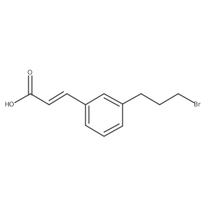2-Propenoic acid, 3-[3-(3-bromopropyl)phenyl]-结构式