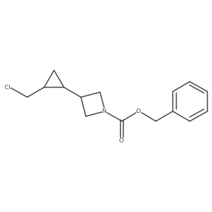 Benzyl 3-(2-(chloromethyl)cyclopropyl)azetidine-1-carboxylate结构式