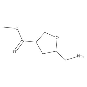 Methyl 5-(aminomethyl)oxolane-3-carboxylate结构式