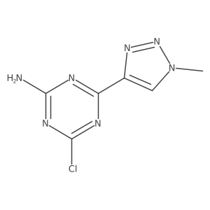 4-Chloro-6-(1-methyl-1H-1,2,3-triazol-4-yl)-1,3,5-triazin-2-amine结构式