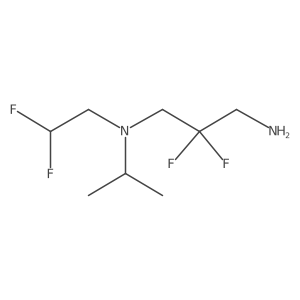 (3-Amino-2,2-difluoropropyl)(2,2-difluoroethyl)(propan-2-yl)amine结构式