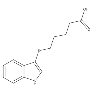 5-(1H-Indol-3-ylthio)pentanoic acid Structure