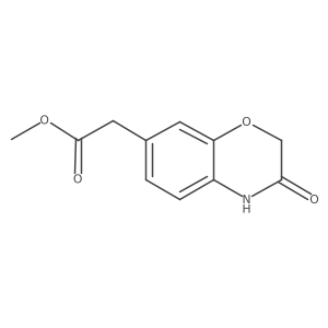 Methyl 2-(3-oxo-3,4-dihydro-2H-benzo[b][1,4]oxazin-7-yl)acetate结构式