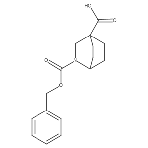2-[(Benzyloxy)carbonyl]-2-azabicyclo[2.2.2]octane-4-carboxylic acid Structure