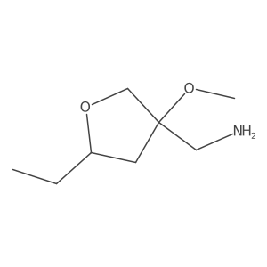 (5-Ethyl-3-methoxyoxolan-3-yl)methanamine结构式
