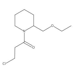 3-Chloro-1-(2-(ethoxymethyl)piperidin-1-yl)propan-1-one Structure