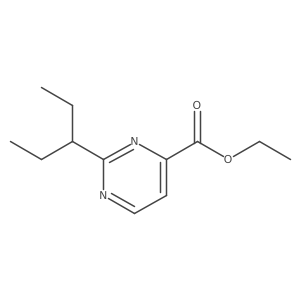 Ethyl 2-(pentan-3-yl)pyrimidine-4-carboxylate Structure