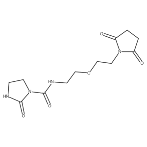 N-(2-(2-(2,5-dioxopyrrolidin-1-yl)ethoxy)ethyl)-2-oxoimidazolidine-1-carboxamide Structure