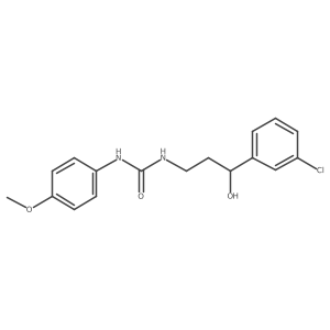 1-(3-(3-Chlorophenyl)-3-hydroxypropyl)-3-(4-methoxyphenyl)urea Structure