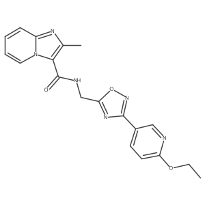 N-((3-(6-ethoxypyridin-3-yl)-1,2,4-oxadiazol-5-yl)methyl)-2-methylimidazo[1,2-a]pyridine-3-carboxamide Structure