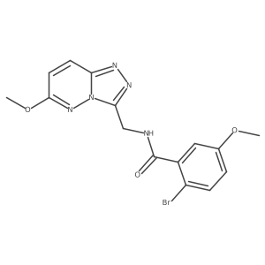 2-bromo-5-methoxy-N-((6-methoxy-[1,2,4]triazolo[4,3-b]pyridazin-3-yl)methyl)benzamide Structure