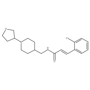 (E)-3-(2-chlorophenyl)-N-((1-(tetrahydrofuran-3-yl)piperidin-4-yl)methyl)acrylamide Structure