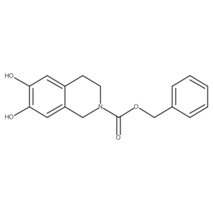 Benzyl 6,7-dihydroxy-1,2,3,4-tetrahydroisoquinoline-2-carboxylate结构式