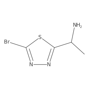 1-(5-Bromo-1,3,4-thiadiazol-2-yl)ethanamine结构式
