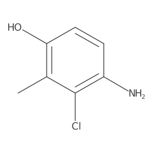 4-Amino-3-chloro-2-methylphenol结构式
