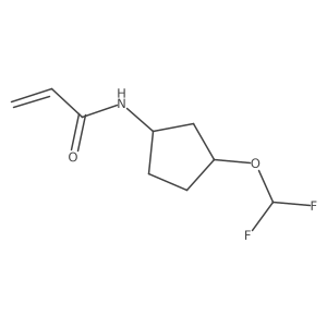 N-[3-(difluoromethoxy)cyclopentyl]prop-2-enamide Structure