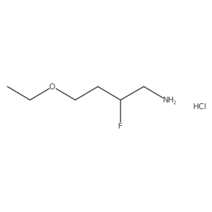 4-Ethoxy-2-fluorobutan-1-amine hydrochloride结构式