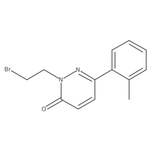 2-(2-Bromoethyl)-6-(2-methylphenyl)-2,3-dihydropyridazin-3-one Structure