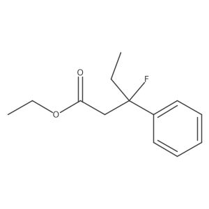 Ethyl 3-fluoro-3-phenylpentanoate结构式