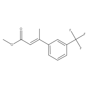 methyl (2Z)-3-[3-(trifluoromethyl)phenyl]but-2-enoate结构式