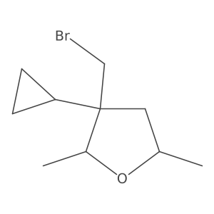 3-(Bromomethyl)-3-cyclopropyl-2,5-dimethyloxolane Structure