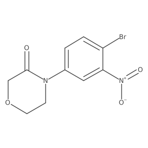 4-(4-Bromo-3-nitrophenyl)morpholin-3-one Structure