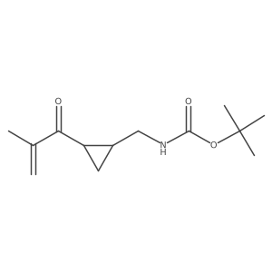 tert-butyl N-{[2-(2-methylprop-2-enoyl)cyclopropyl]methyl}carbamate结构式
