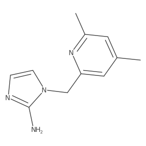 1-[(4,6-dimethylpyridin-2-yl)methyl]-1H-imidazol-2-amine结构式