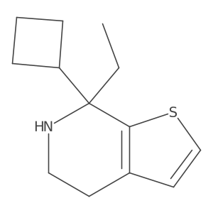 7-cyclobutyl-7-ethyl-4H,5H,6H,7H-thieno[2,3-c]pyridine Structure